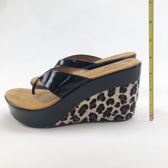 Dr. Scholl’s Fever Cheetah Thong Sandal Wedges